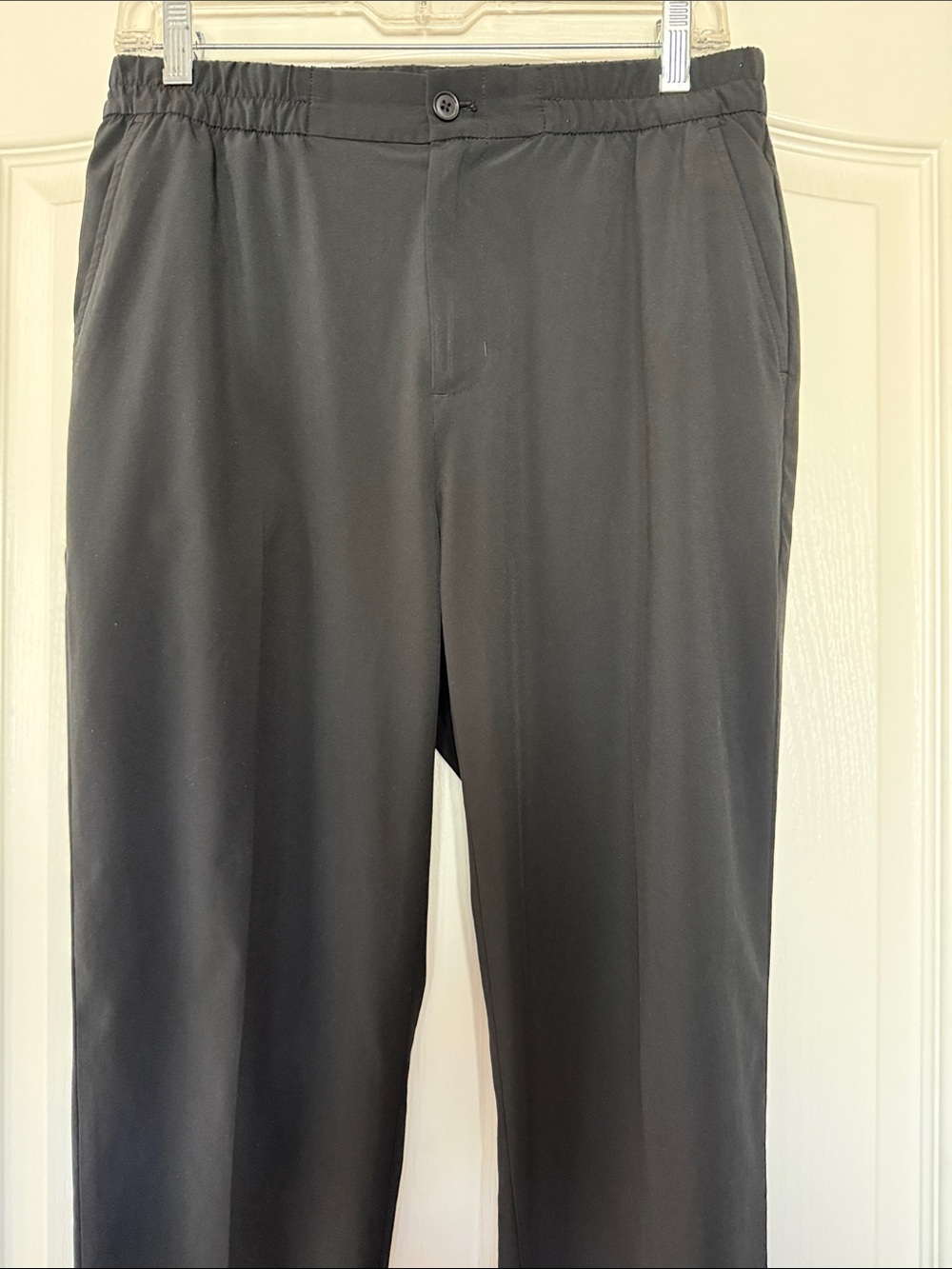 Banana Republic Black Airstretch Elastic-Waist Pants